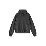 Sudadera con capucha pesada de color sólido