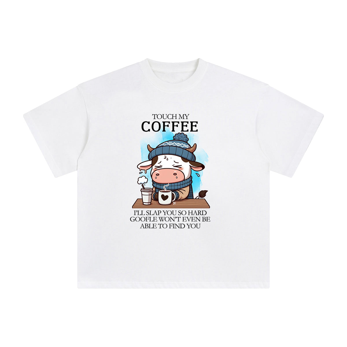 Touch My Coffee Graphic Tee-INNBLAC Fashion Apparel