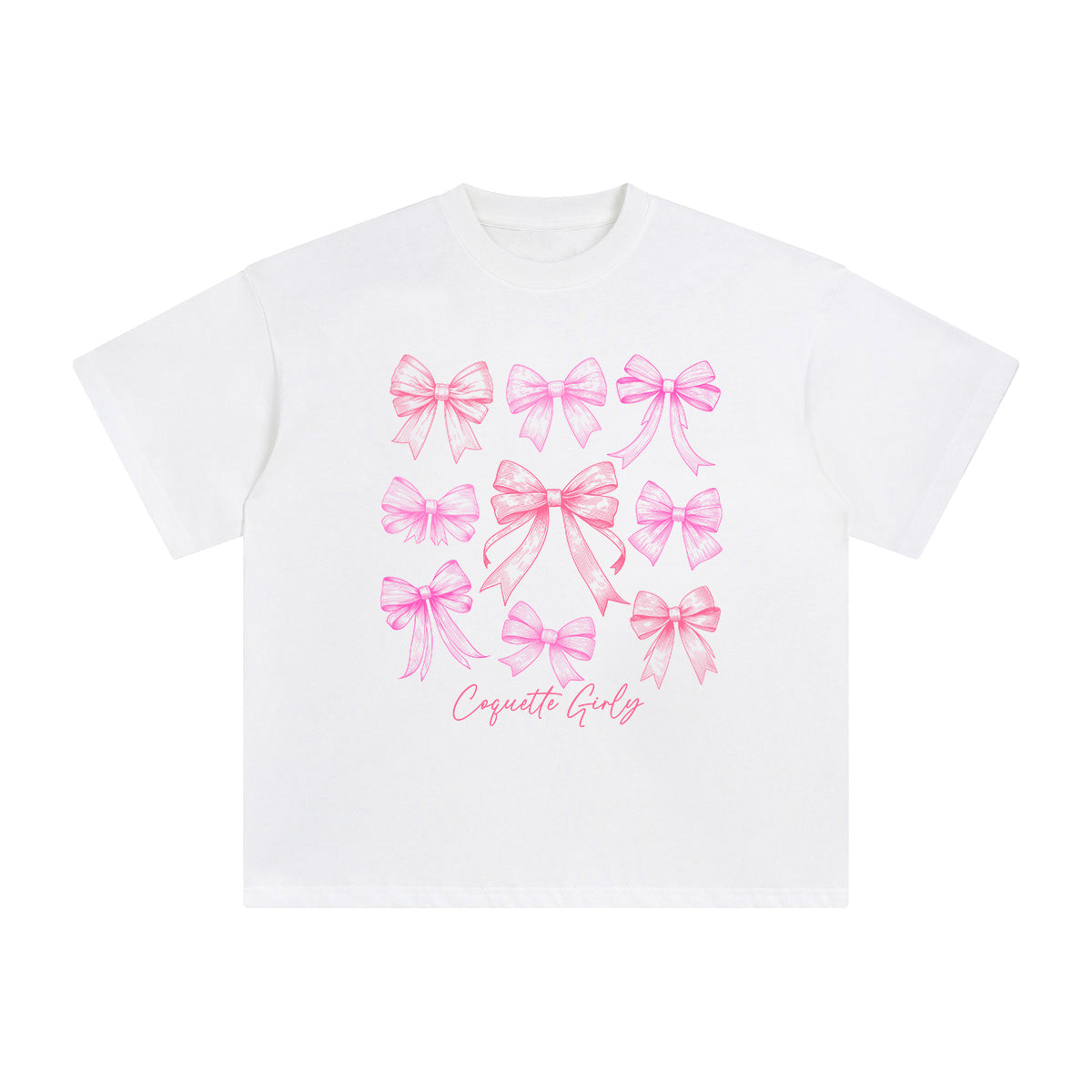 Coquette Girly Graphic Tee-INNBLAC Fashion Apparel