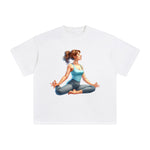 Yoga Mom Comic Graphic Tee-INNBLAC Fashion Apparel