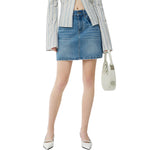 Classic Blue Denim Mini Skirt