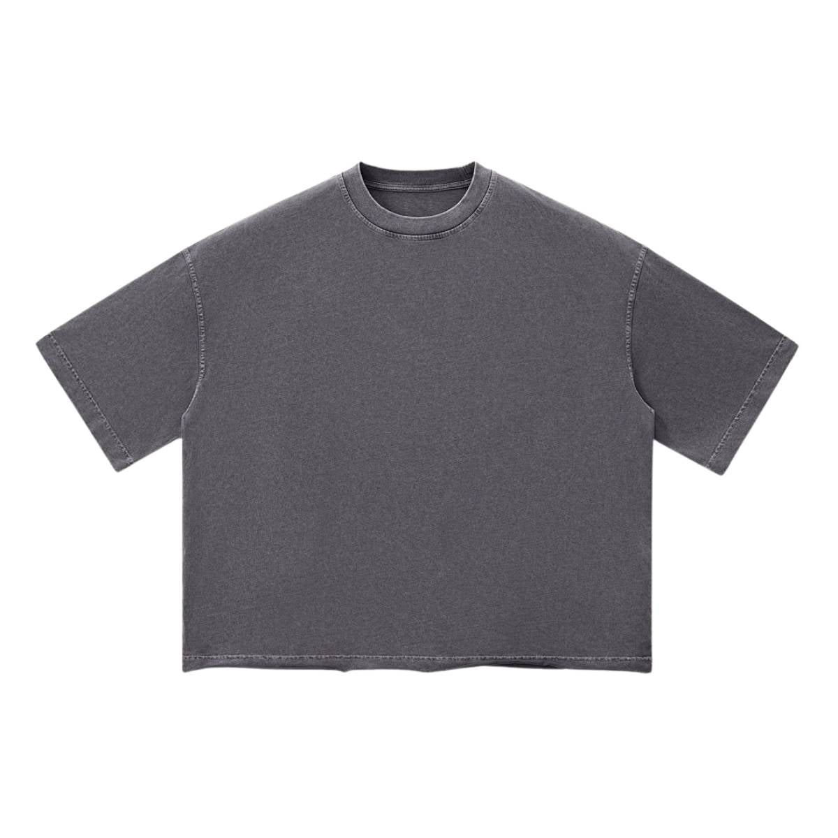 Washed Boxy Raw Hem Tee