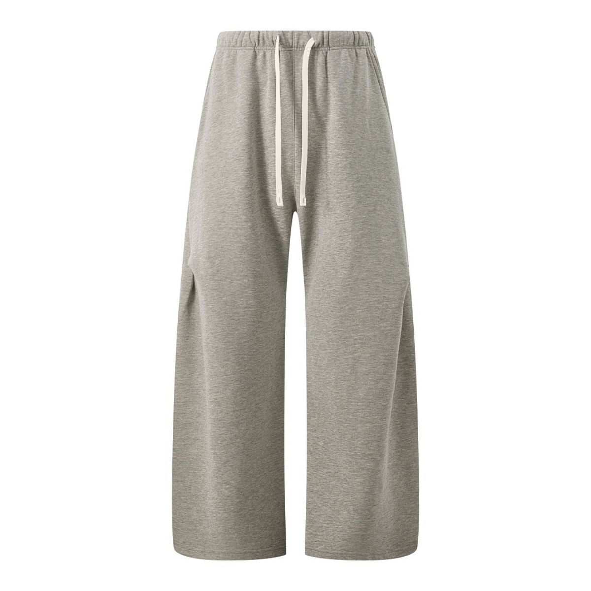 Quiet‑Luxury Old‑Money Heather Tailored Straight‑Leg Trousers
