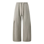 Quiet‑Luxury Old‑Money Heather Tailored Straight‑Leg Trousers