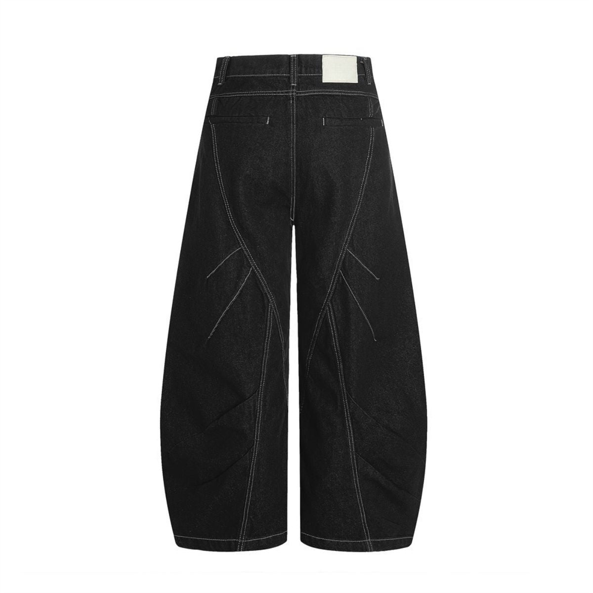 Men's Loose-Fit Pleated Scythe-Cut Wide-Leg Pants