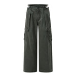Pearl‑Canvas Martin Dark Green Cargo Pants