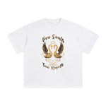 Two Souls Two Hearth Graphic Tee-INNBLAC Fashion Apparel