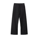 Minimalist Wide Leg Black Jeans
