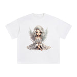 Silver Christmas Angel Graphic Tee-INNBLAC Fashion Apparel