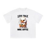 Duck Drinking Coffee Graphic Tee-INNBLAC Fashion Apparel