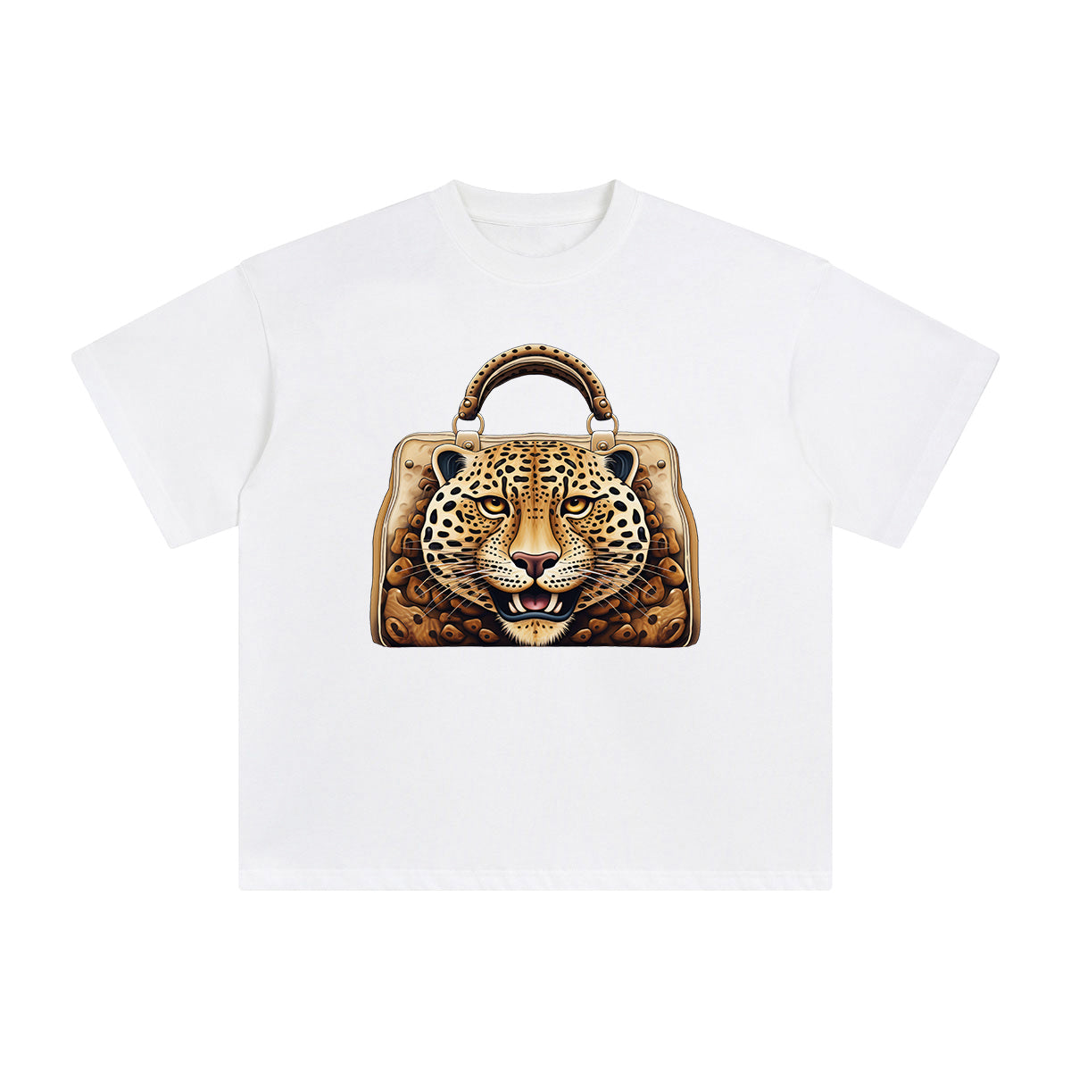 Leopard Pattern Bag Graphic Tee-INNBLAC Fashion Apparel