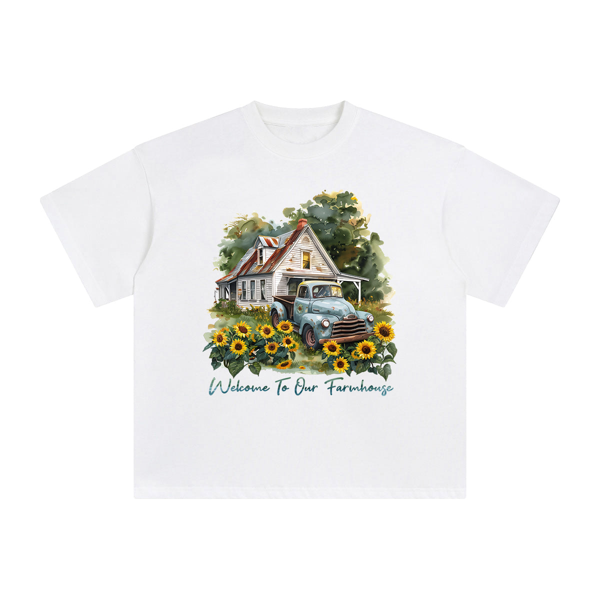 Welcome To Our Farmhouse Graphic Tee-INNBLAC Fashion Apparel