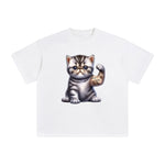 Exotic Shorthair Flexes Muscles Graphic Tee-INNBLAC Fashion Apparel
