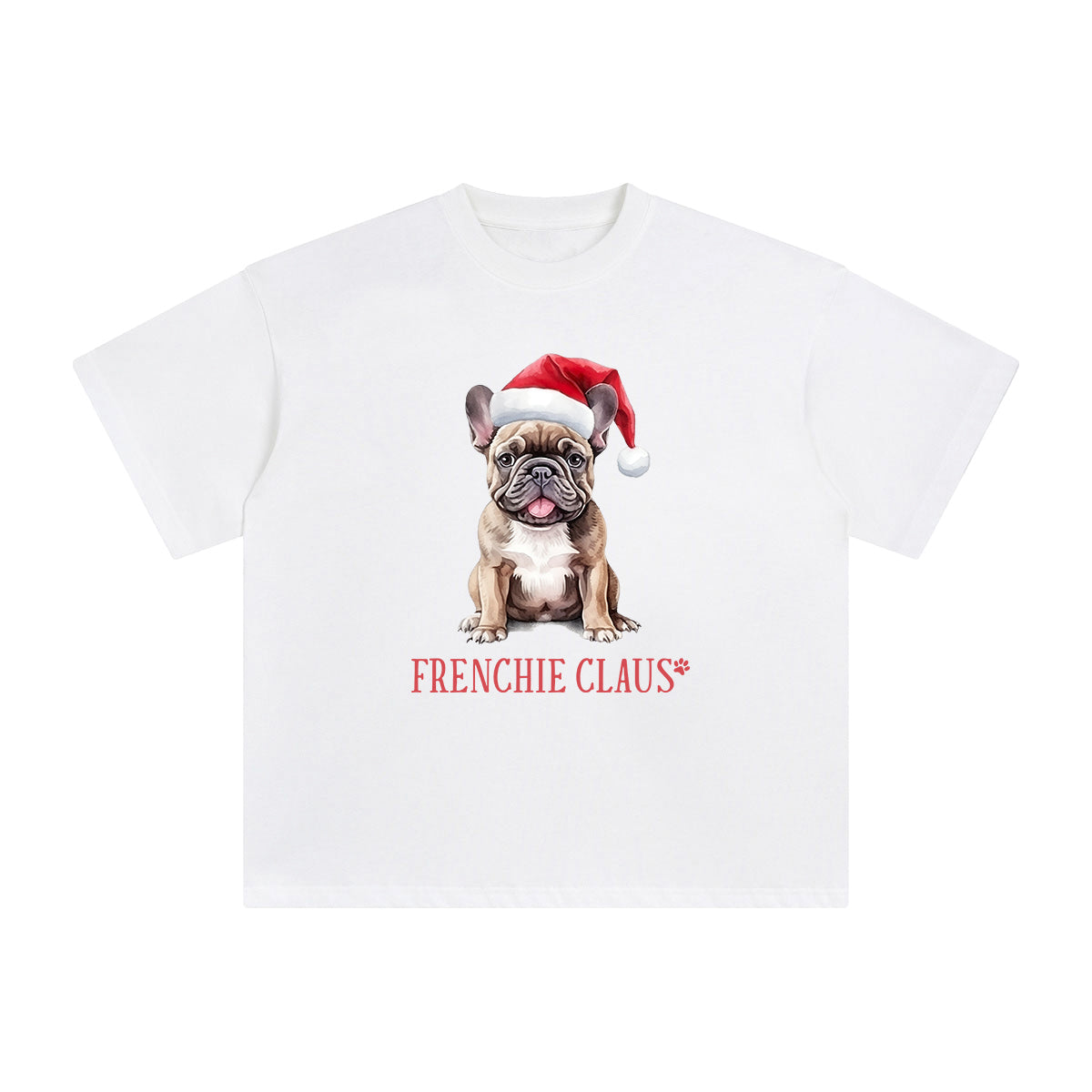 Christmas Frenchie Graphic Tee-INNBLAC Fashion Apparel