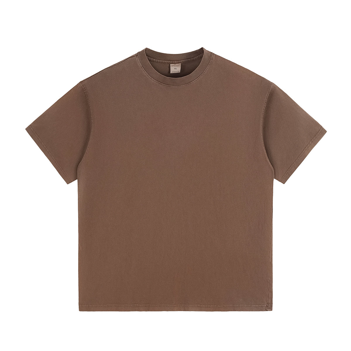 Crew Neck Washed Cotton T Shirt 7.8oz
