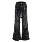 Smoke Rise Y2K Raw Edge Bootcut Jeans