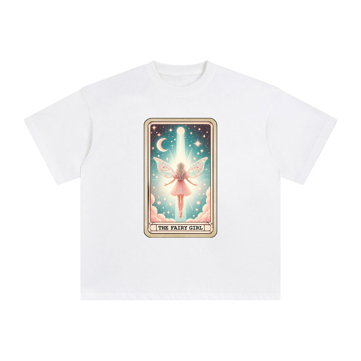 The Fairy Girl Card Graphic Tee-INNBLAC Fashion Apparel