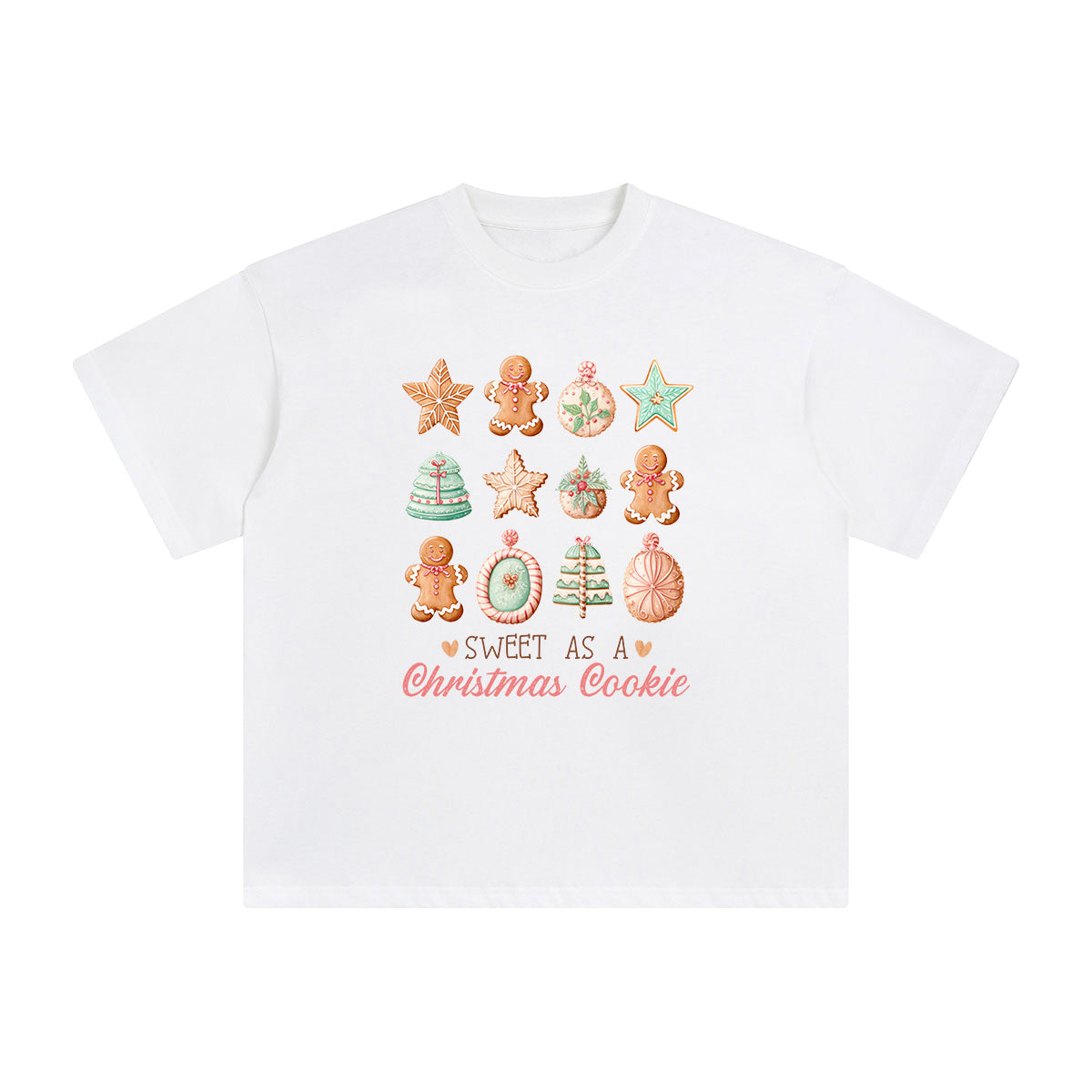 Sweet As A Christmas Cookie Graphic Tee-INNBLAC Fashion Apparel