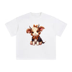 Halloween Highland Cow Graphic Tee-INNBLAC Fashion Apparel