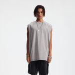 Raw Edge Patchwork Muscle Tank 8.25oz