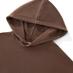 Raw Edge Sleeveless Boxy Hoodie