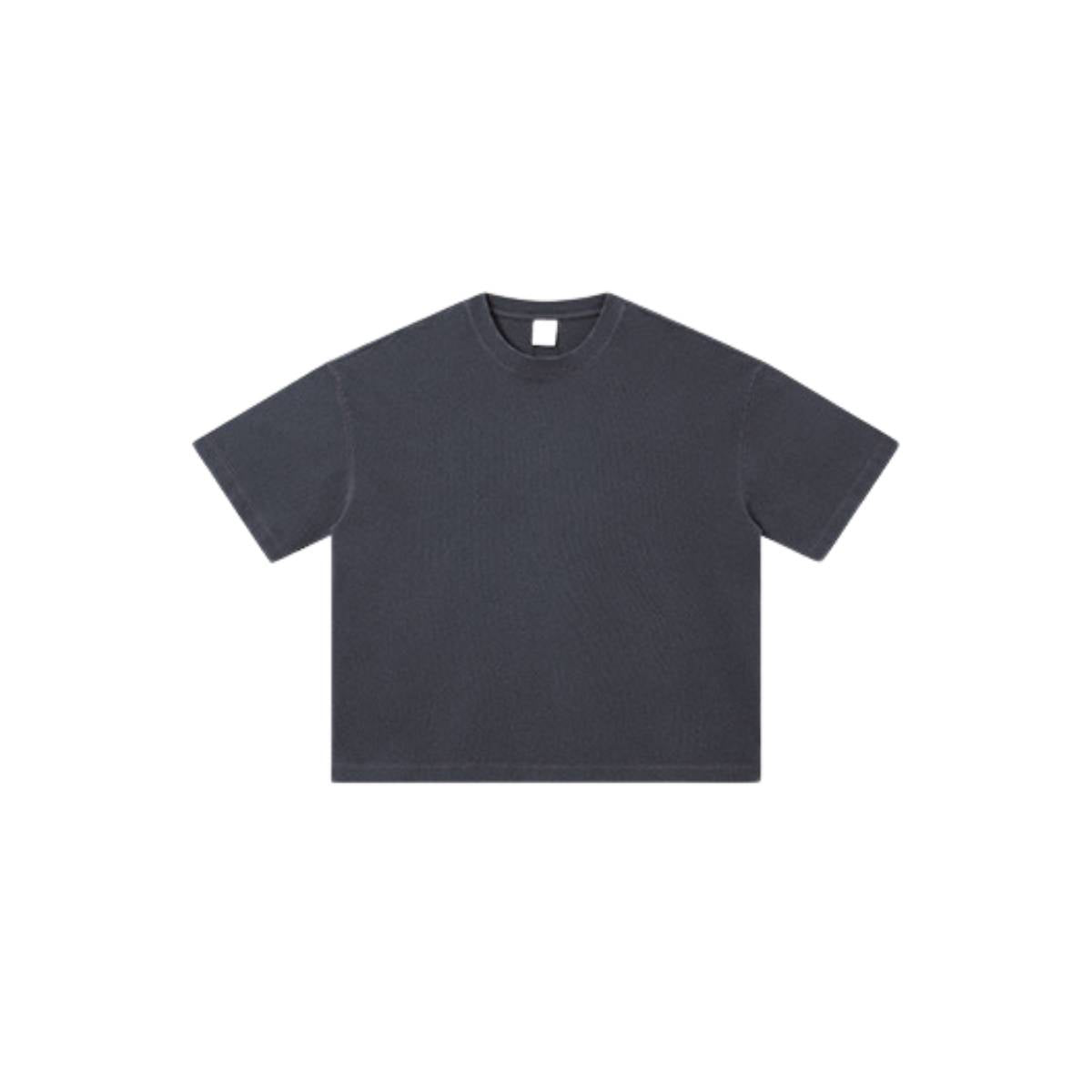 Camiseta destructiva de peso pesado con borde crudo de 10 oz
