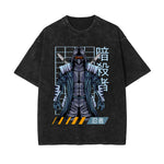 Urban Ninja Stone Wash Graphic Tee-INNBLAC Fashion Apparel
