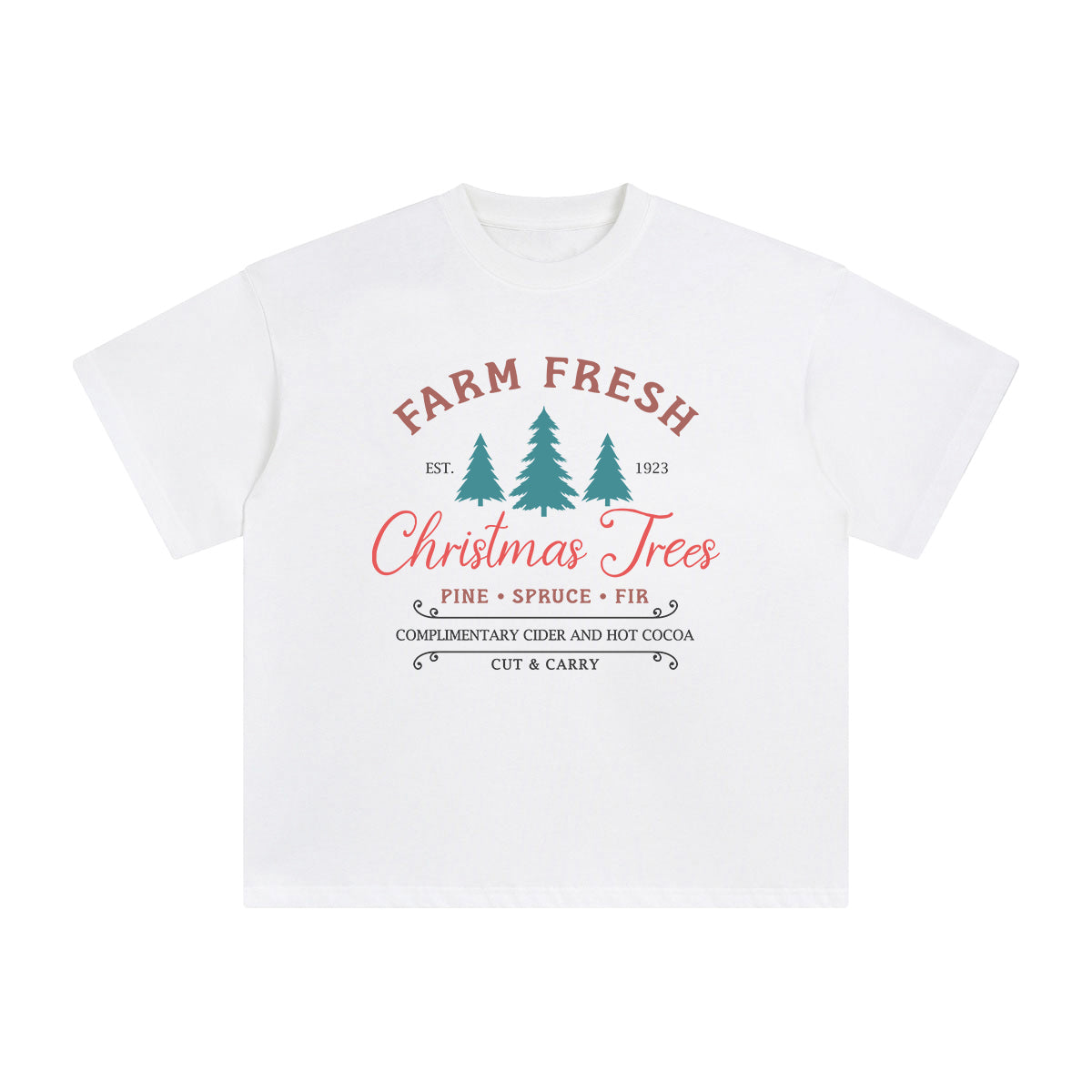 Christmas Trees Graphic Tee-INNBLAC Fashion Apparel