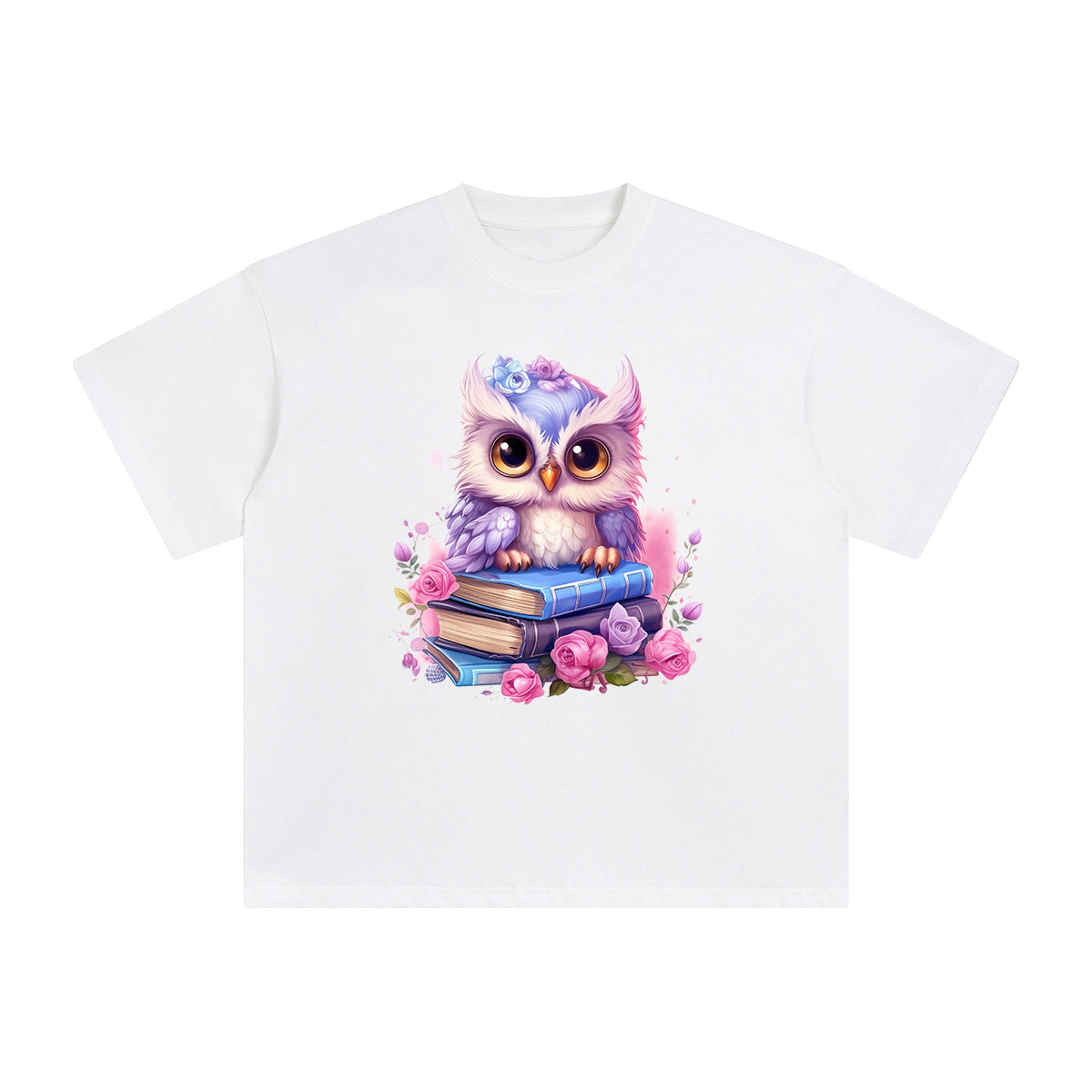 Fairy Owl Graphic Tee-INNBLAC Fashion Apparel