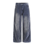 Men's Vintage Corduroy Washed Loose Wide-Leg Pants