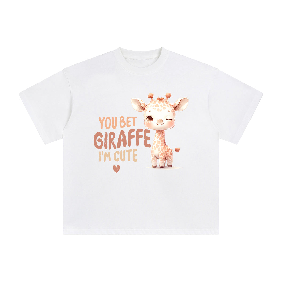 Cute Giraffe Graphic Tee-INNBLAC Fashion Apparel