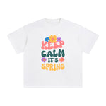 Keep Calm It's Spring Graphic Tee-INNBLAC Fashion Apparel