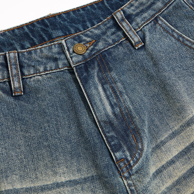 Smoke Rise Vintage Ripped Barrel-Leg Jeans