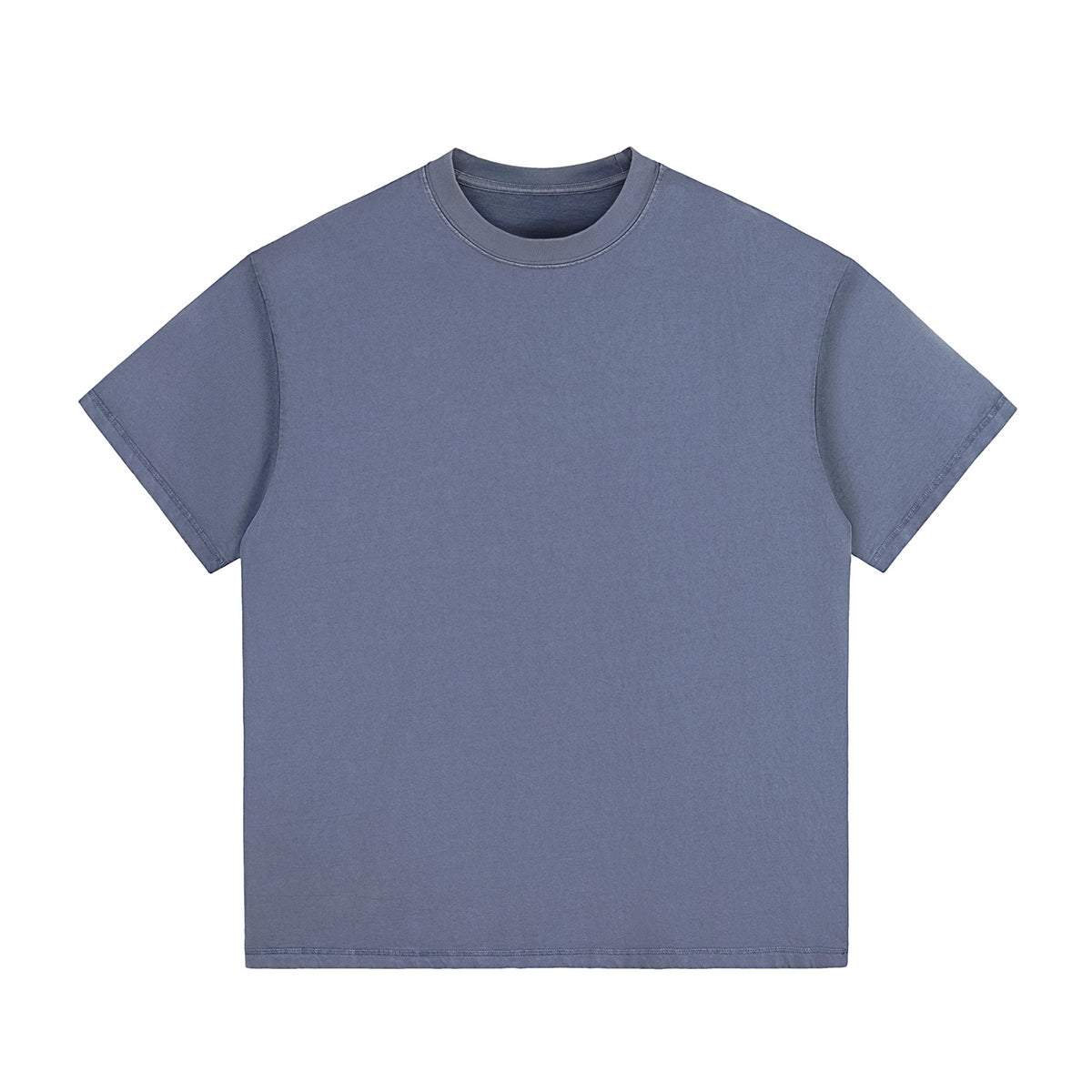 Crew Neck Washed Cotton T Shirt 7.8oz
