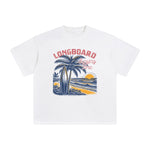 Longboard Surfing Time Graphic Tee-INNBLAC Fashion Apparel