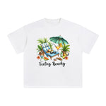 Feeling Beachy Graphic Tee-INNBLAC Fashion Apparel
