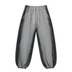Wasteland‑Style Graffiti Spray‑Dye Distressed Relaxed Sweatpants