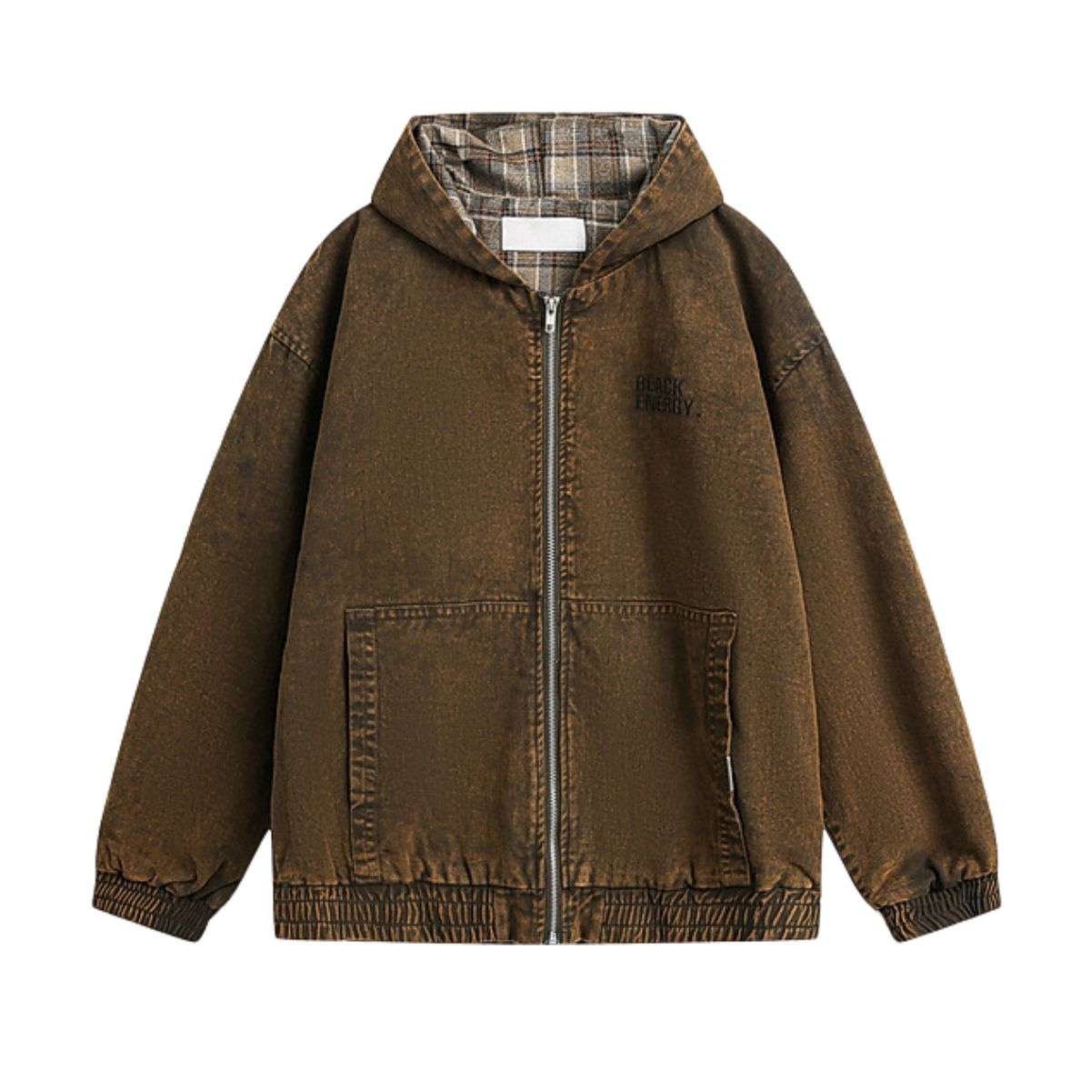 Unisex Retro Washed Layered Denim Jacket