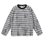Vintage Dirty Dye Raglan Stripe Long Sleeve Tee