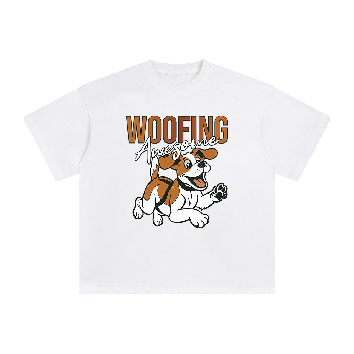 Woofing Awesome Graphic Tee-INNBLAC Fashion Apparel
