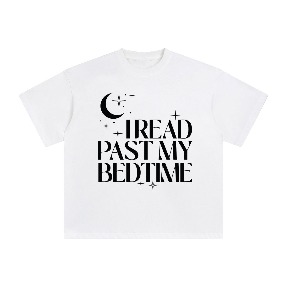 I Read Past My Bedtime Graphic Tee-INNBLAC Fashion Apparel