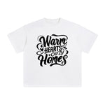 Warm Hearts Cozy Homes Graphic Tee-INNBLAC Fashion Apparel