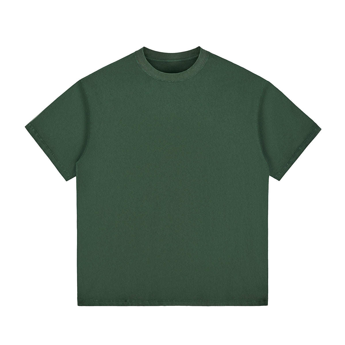 Crew Neck Washed Cotton T Shirt 7.8oz