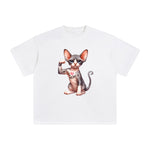 Cornish Rex Flexes Muscles Graphic Tee-INNBLAC Fashion Apparel