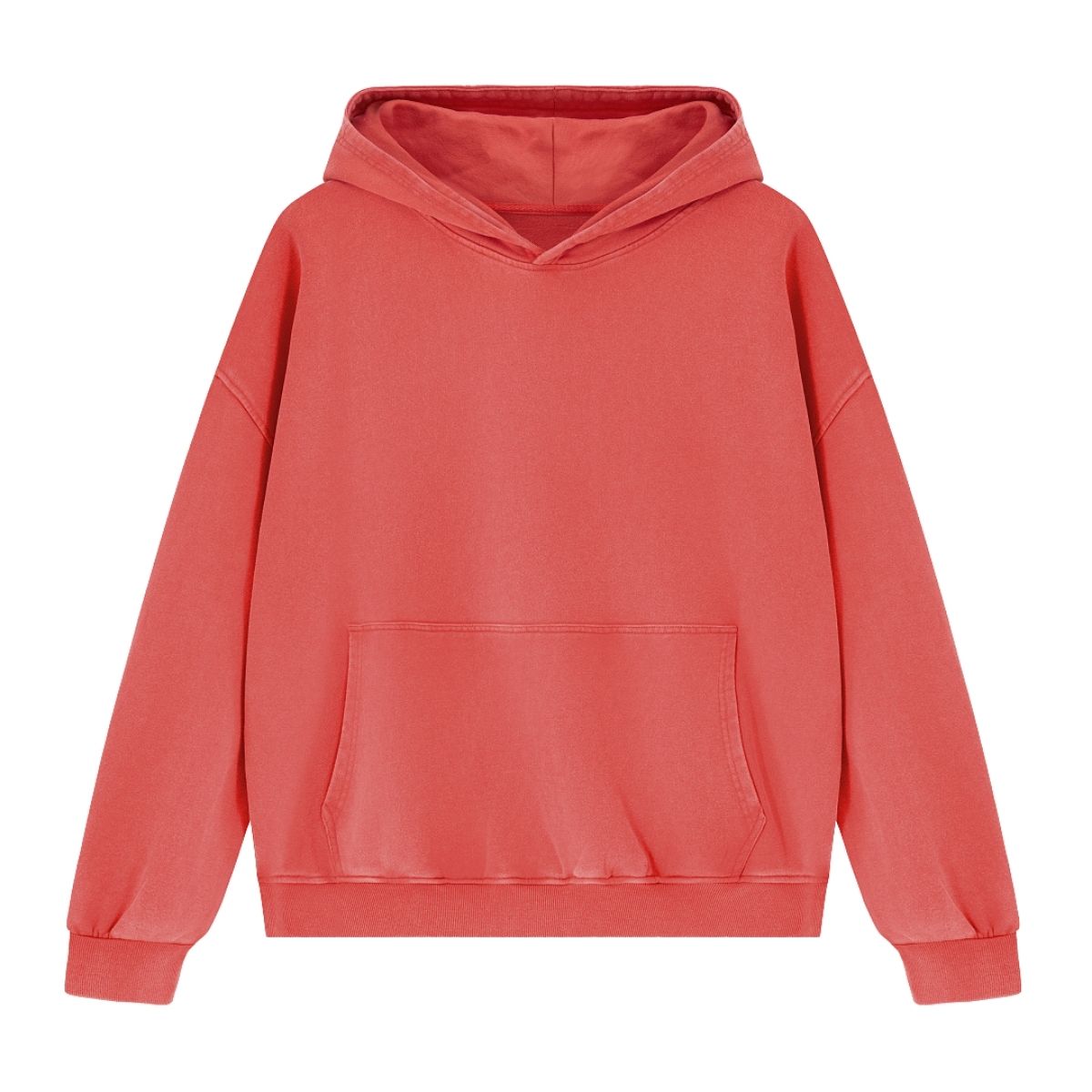 Cotton Heavyweight Washed Distressed Terry Hoodie