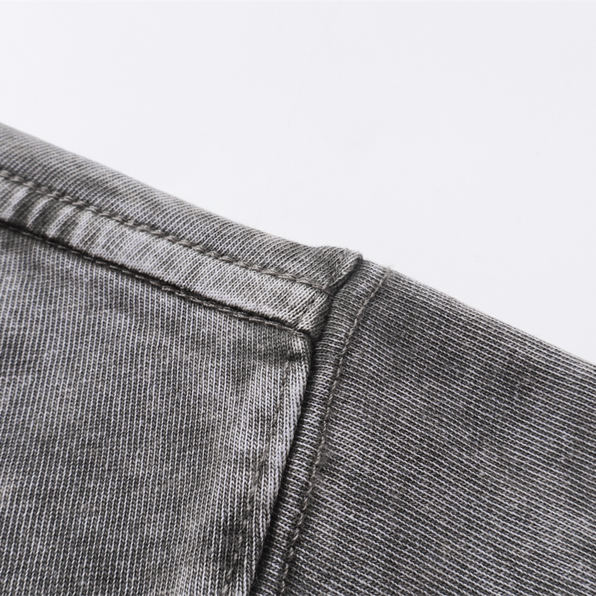 Camiseta vintage lavada, cuadrada y pesada, 8.25 oz