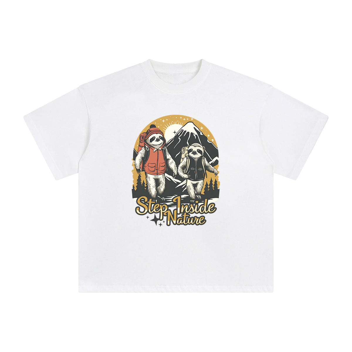 Step Inside Nature Graphic Tee-INNBLAC Fashion Apparel