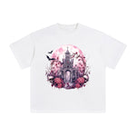 Pink Tomb Graphic Tee-INNBLAC Fashion Apparel