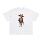 Cowboy Drinking Coffee Graphic Tee-INNBLAC Fashion Apparel