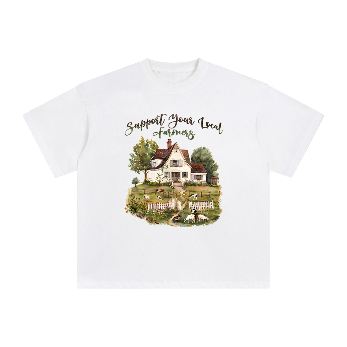 Support Your Local Farmers Graphic Tee-INNBLAC Fashion Apparel